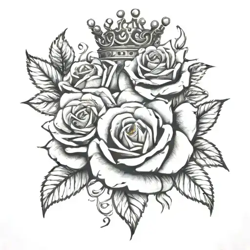 Roses And Crown