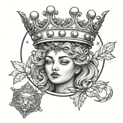 Moon With A Queens Crown