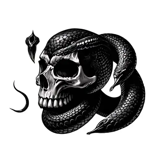 Skull And Snake