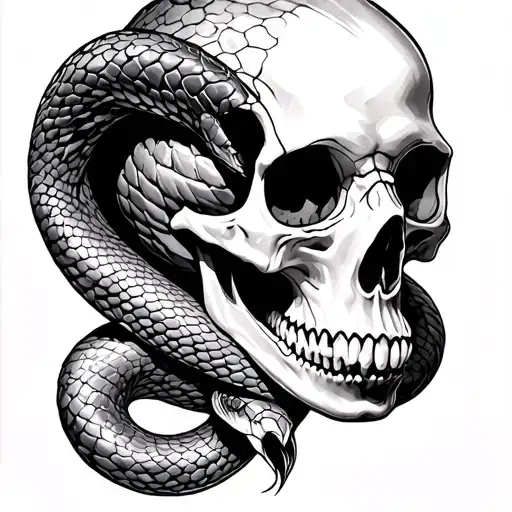 Skull And Snake