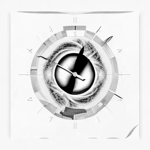 A Black Hole In The Middle Of A Clock