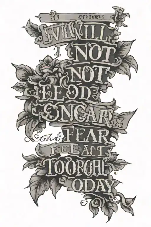 Quote I Will Not And Do Not Fear Tomorrow Because I Feel Today Has Been Enough