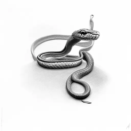 Snake Wrapping Around Column