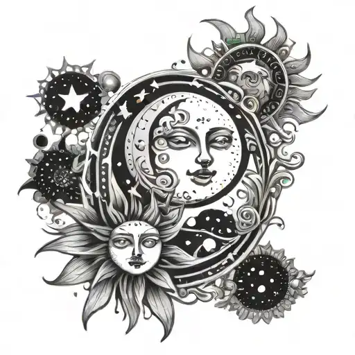 Sun Moon And Stars