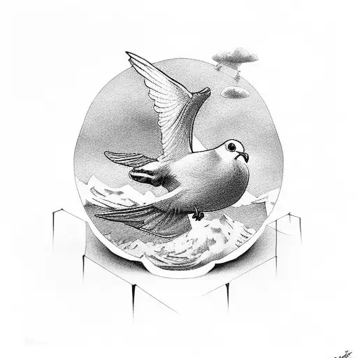 Noah's Ark With Dove