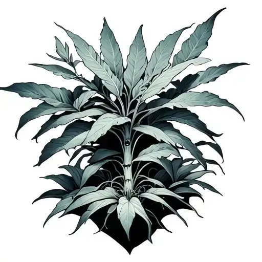 Alien Plant Communicating With Otherworldly Beings