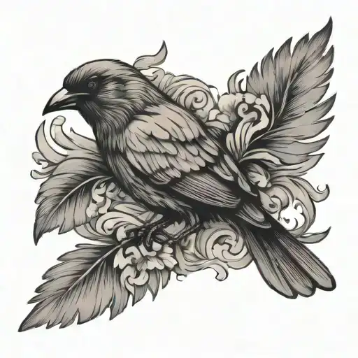 Bird Shadow Seen From Above