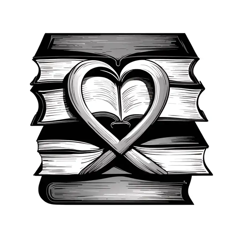 Book And Travel Lover With Infinity Symbol Intertwined