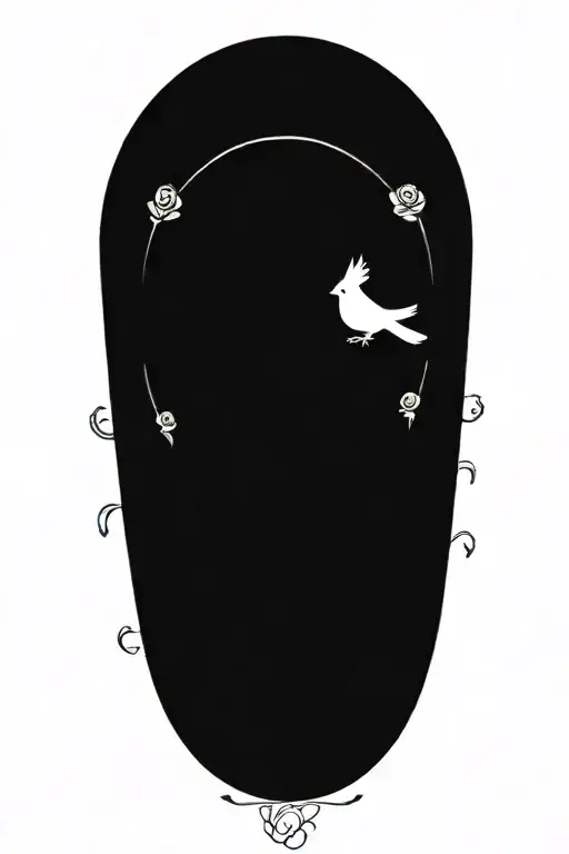 A Wreath Of Roses With A Perched Dove In The Center