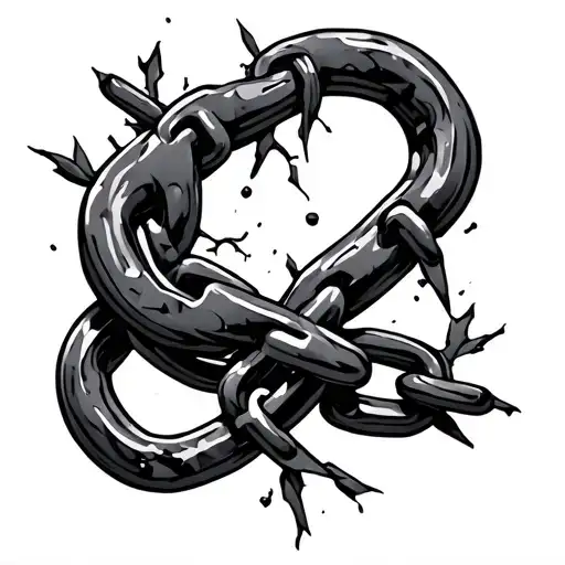 Broken Chain And Semi Colon