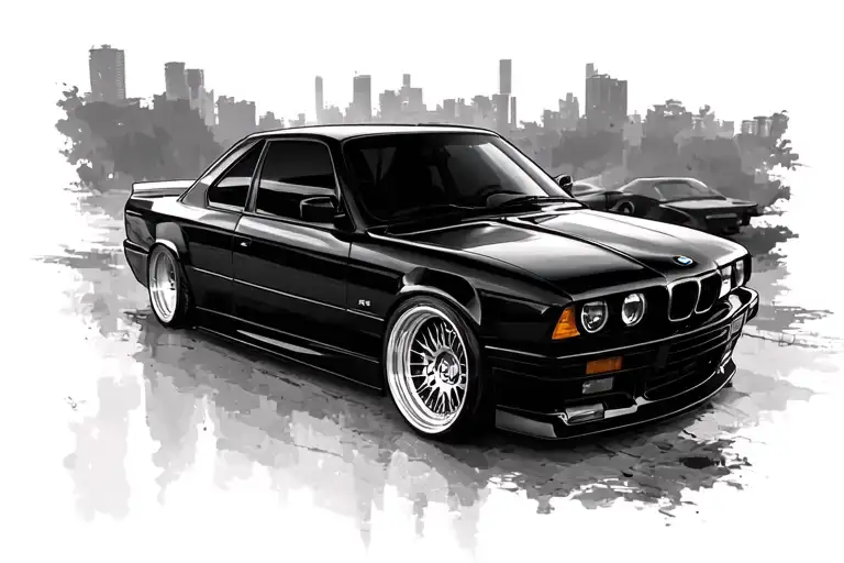 Black Bmw E36 Compact