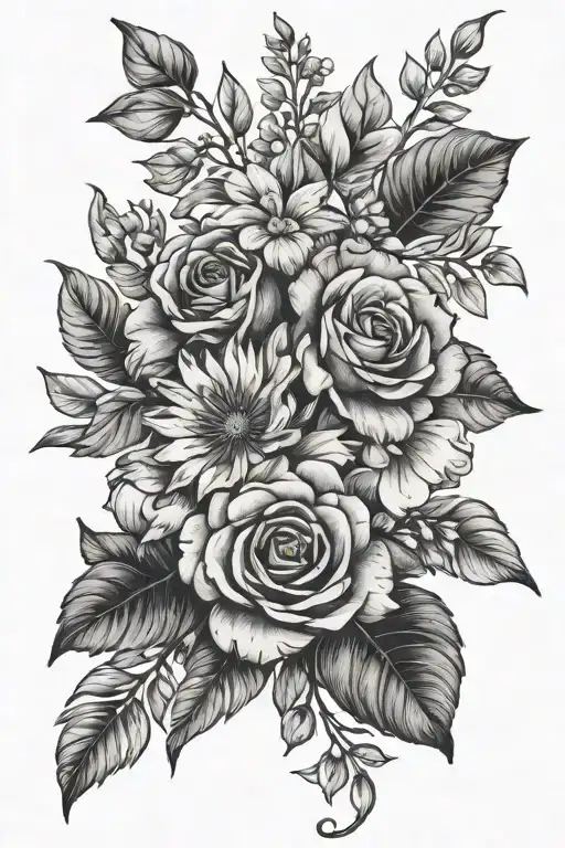 December Birth Flower Bouquet