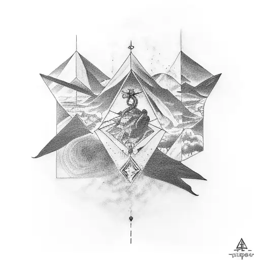 Design A Tattoo That Combines Elements Of Travis Scott's Music And The Concept Of 'Utopia'