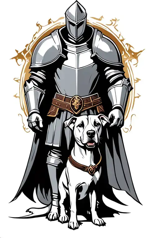 Knight With Dog