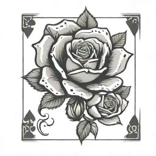 Playing Card Rose