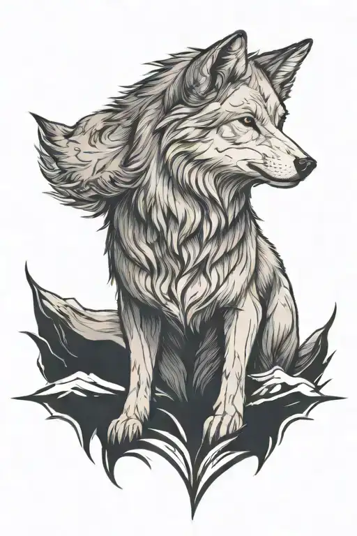 White Wolf Looking Forward