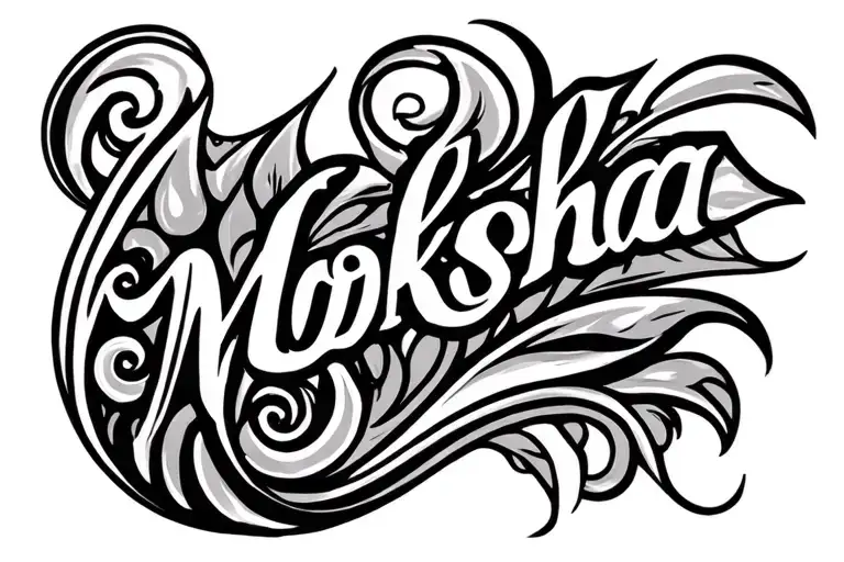 Tattoo For Daughter Name Moksha Symbol