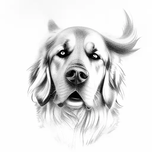 Odin With A Golden Retriever