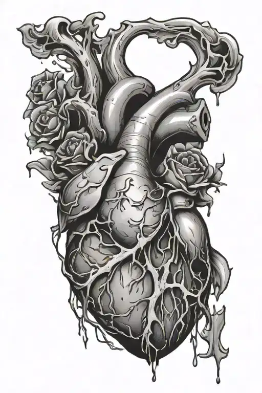 Broken Heart Coming From The Chest