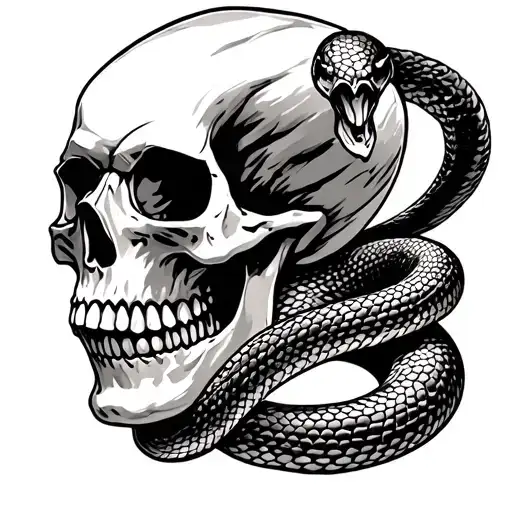 Skull And Snake
