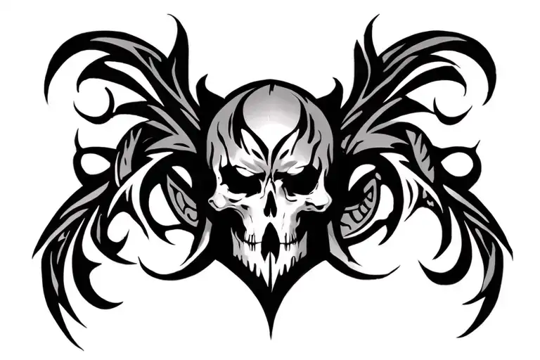Tribal Tattoo Gothic Style