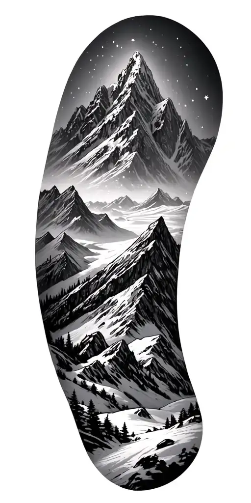 Winter Mountain Heaven Gates