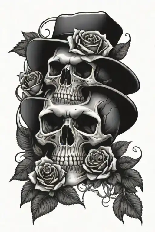 Skull And Roses