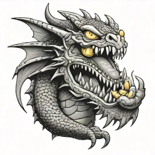 Dragon With Homer Simpson Body