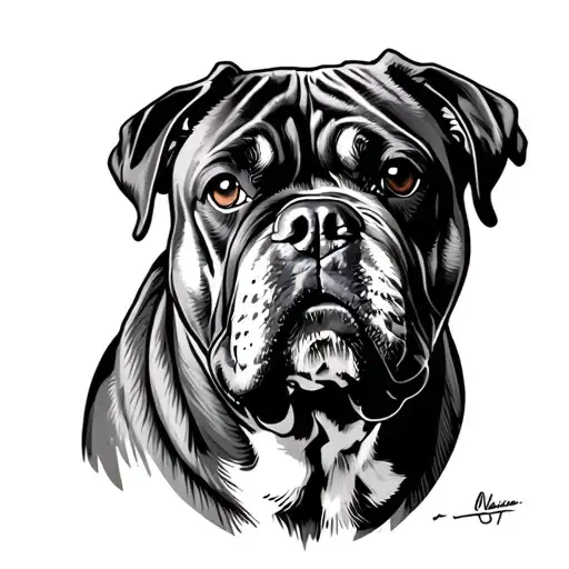 Bull Mastiff Outline