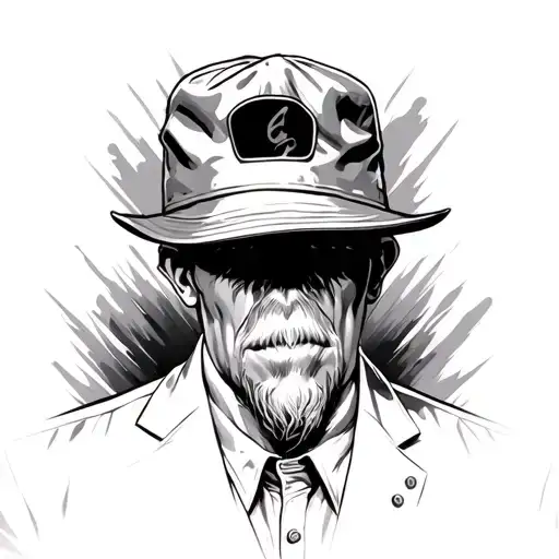 Men Back Tatto Gangsta Effect