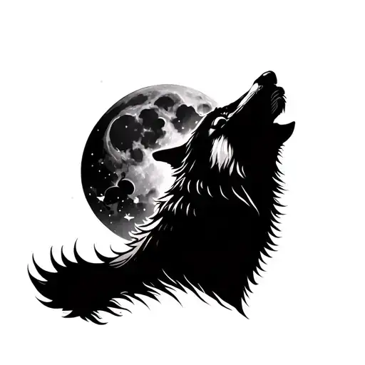 Wolf Howling At The Moon