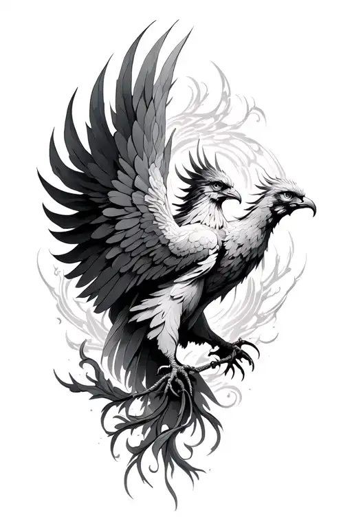 Phoenix Mystical Scene