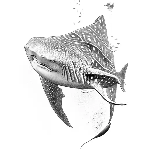 Whale Shark And Mermaid