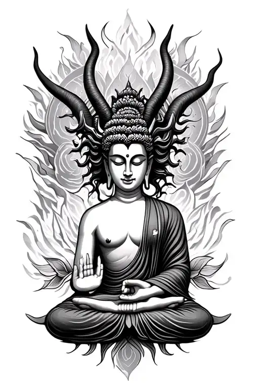 Devil With Buddha Inner Peace