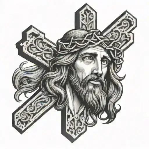 Male Jesus Cross