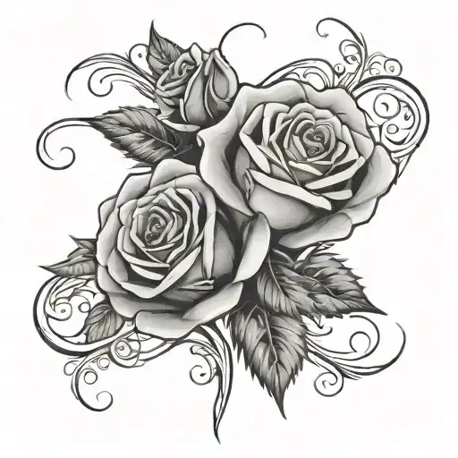 Love Rose Intertwined