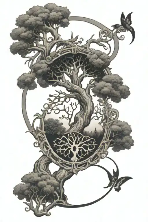 Tree Of Life With Comedy And Tragedy