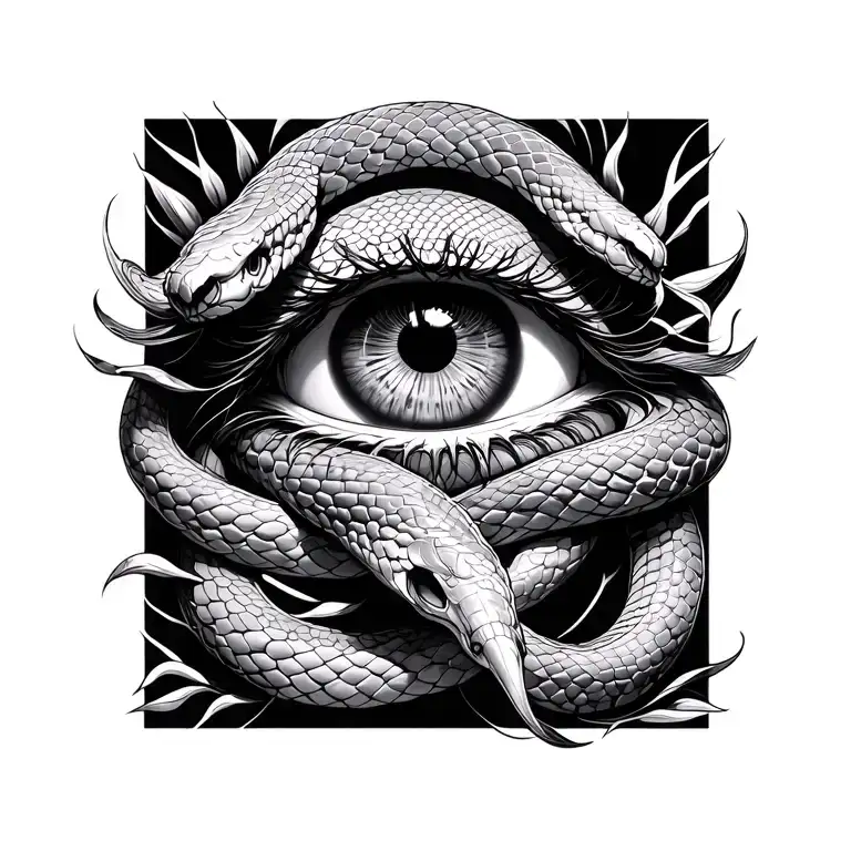 Eye And Snakes