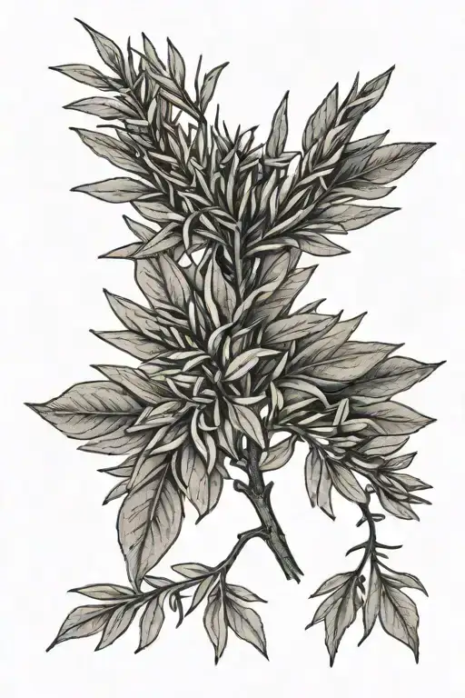 Rosemary And Hazel Leaf