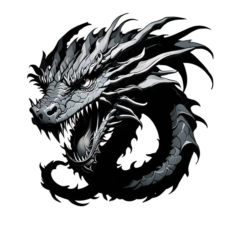 Mechanical Dragon Around The Hand