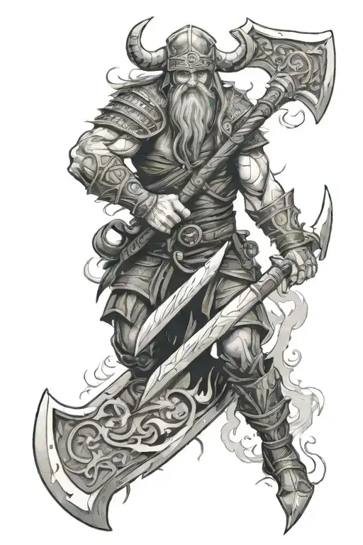 Svarog With An Axe Realism