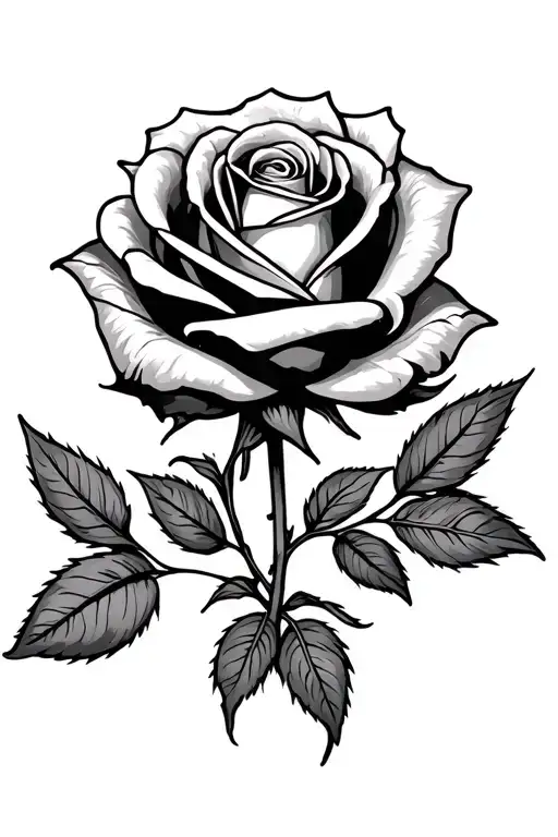 Rose Tattoo For Daughter