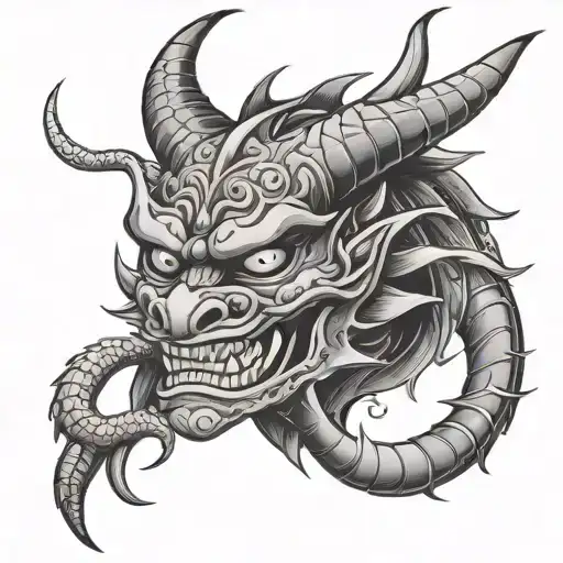 Dragon Oni Mask