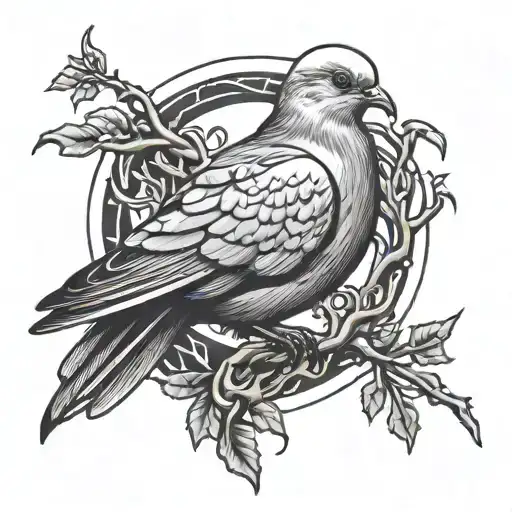 A Dove Pierced By Thorns