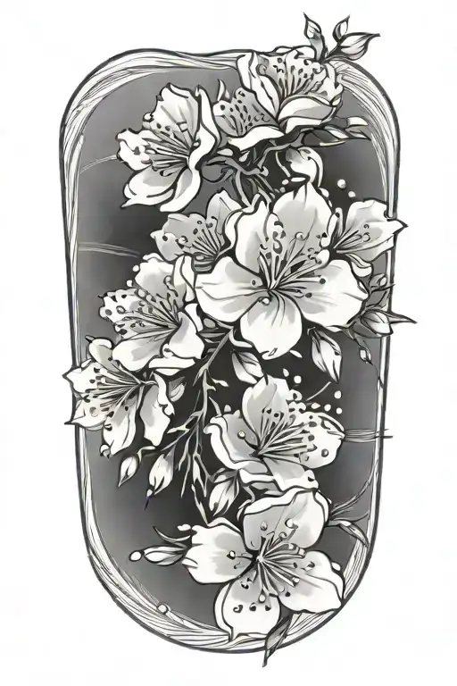 Cherry Blossom Petals Falling