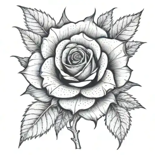 Rose With No Leaves With J In The Middle