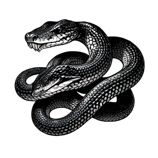 Snake That Ends On The Top Chest