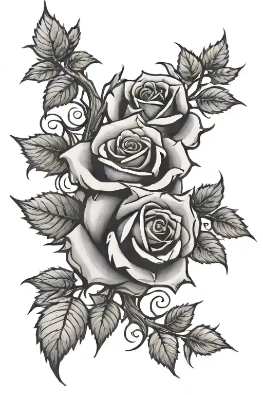 Rose Vine With Thorns