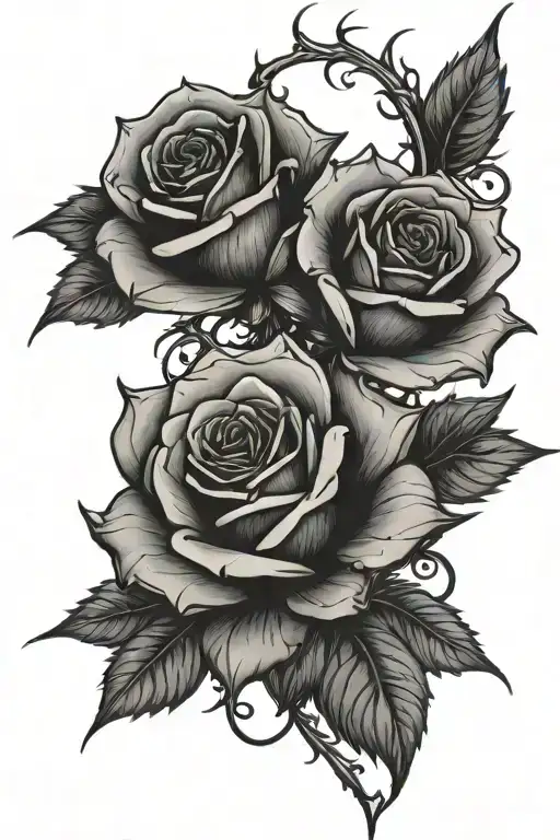 Rose Vine With Thorns