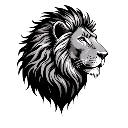 Lion Head In Profile